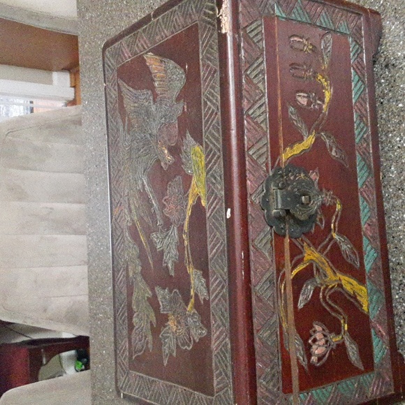 Vintage Wood Storage Box - Picture 2 of 11